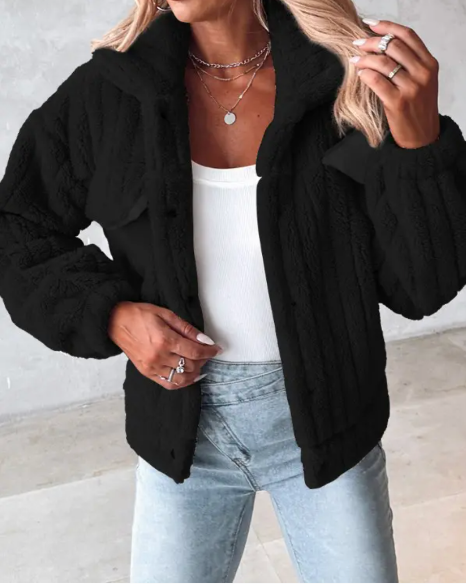 Oversized Casual Jacket with Front Pockets