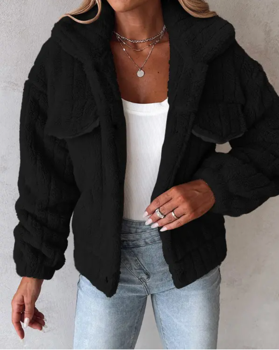 Oversized Casual Jacket with Front Pockets