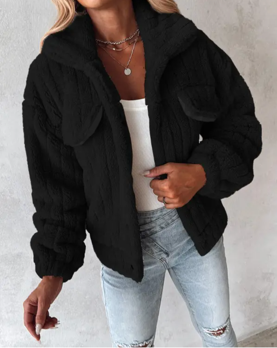 Oversized Casual Jacket with Front Pockets