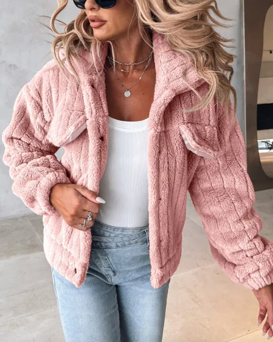 Oversized Casual Jacket with Front Pockets