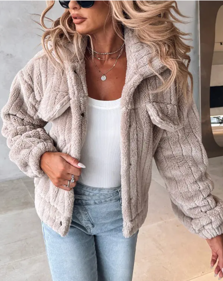 Oversized Casual Jacket with Front Pockets