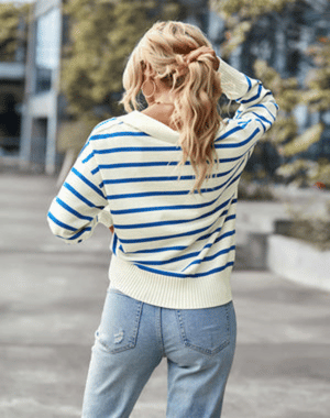 Mila™ | Classic Striped Knit Sweater