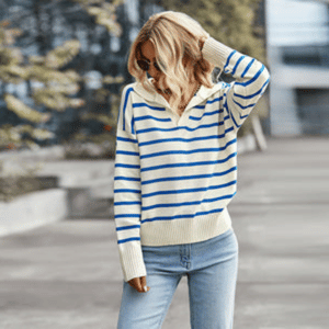 Mila™ | Classic Striped Knit Sweater