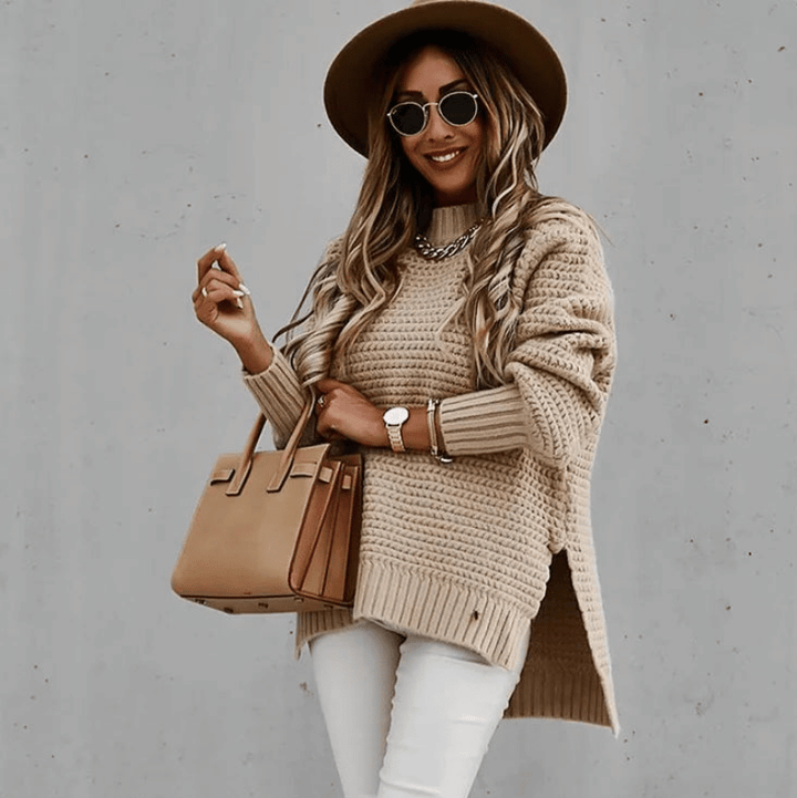 Sofia - Loose knit sweater with long sleeves